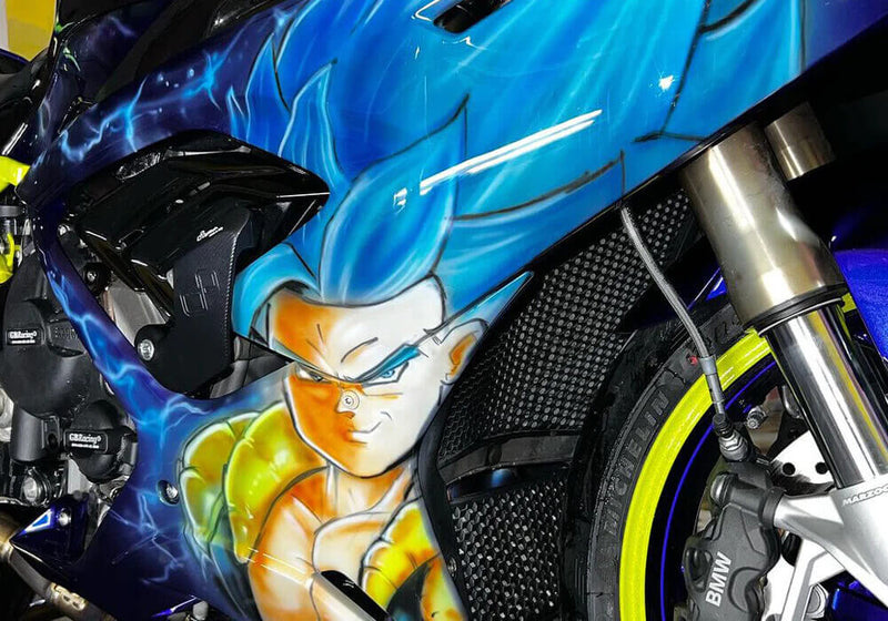 Burplicious Candy Concentrate Car Kit custom painted anime motorcycle Dragon Ball Goku