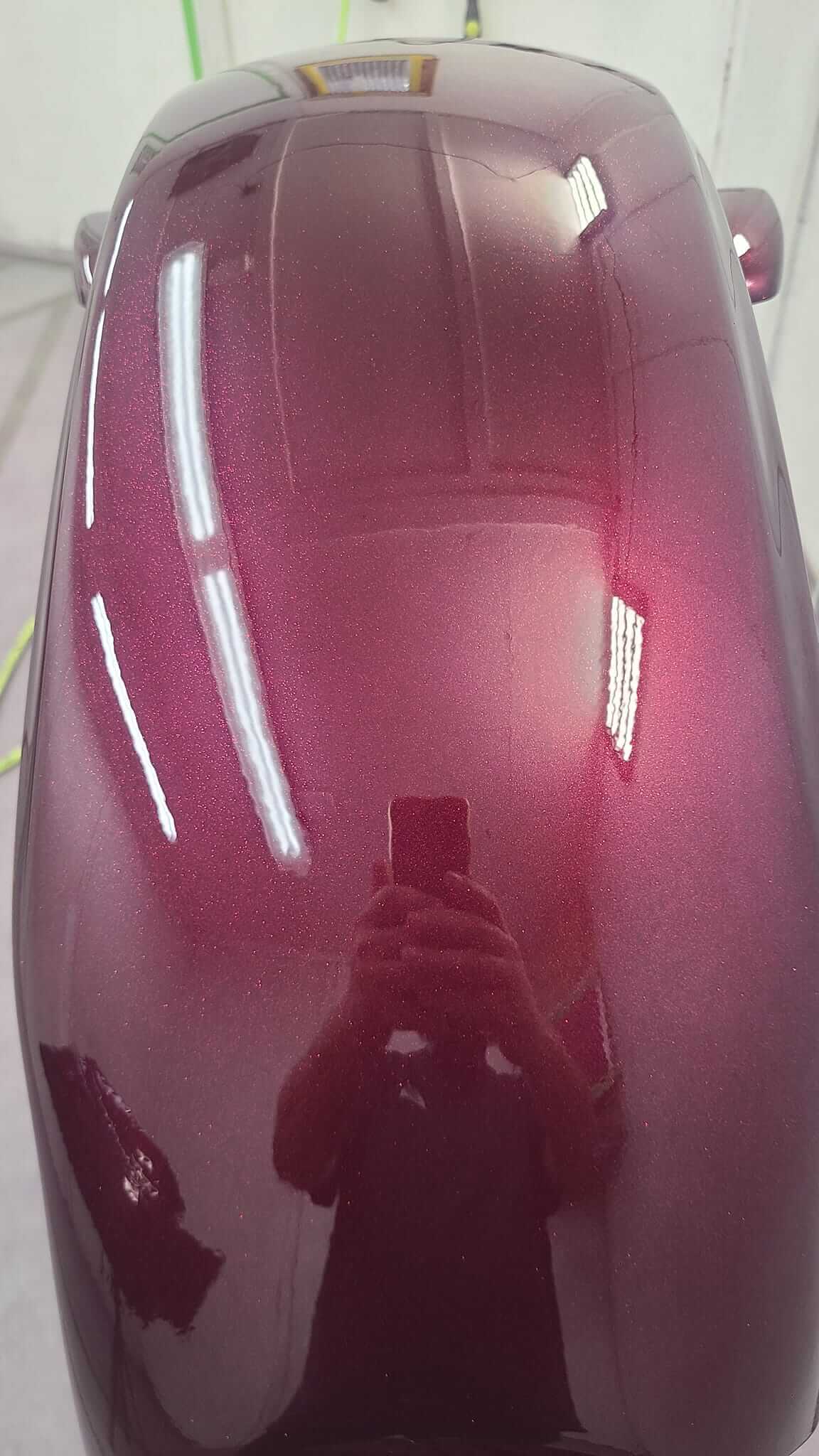 Tamco Paint Cabernet Candy Concentrate on Motorcycle Parts