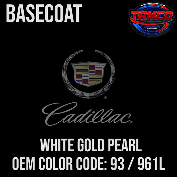 Tamco Paint White Gold Pearl OEM Color Code: 93 / 961L Tri-Stage Basecoat