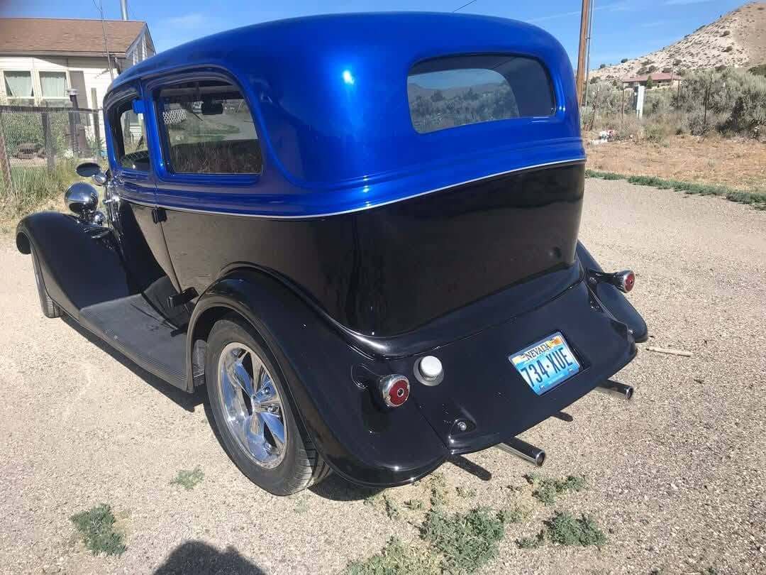 Tamco Paint Candy Pearls and Murdered Out Black 2.0 on 1934 Ford Sedan