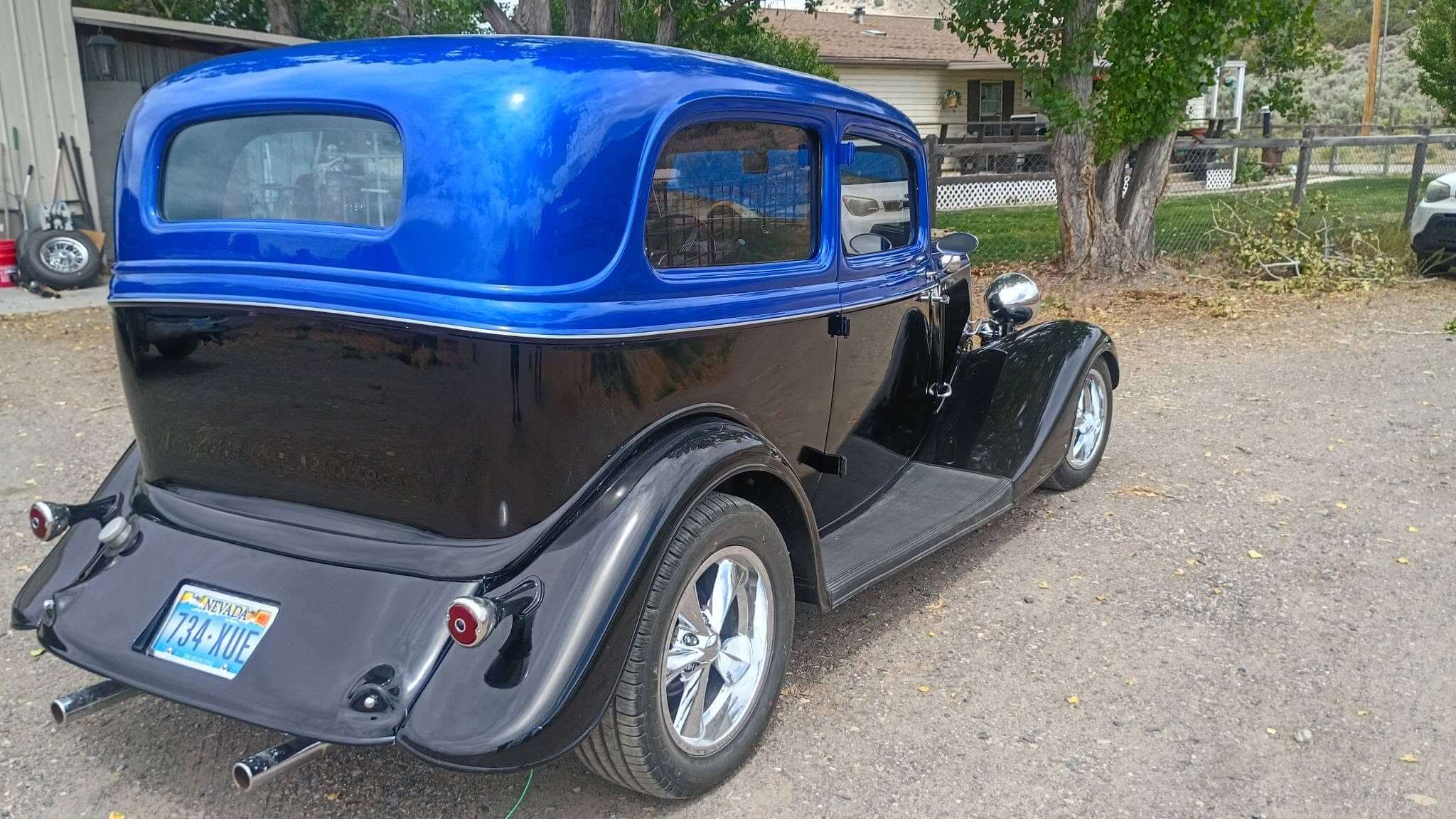Tamco Paint Candy Pearls and Murdered Out Black 2.0 on 1934 Ford Sedan