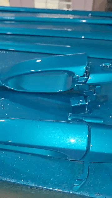 Tamco Paint Caribbean Current Pearl on Car Parts