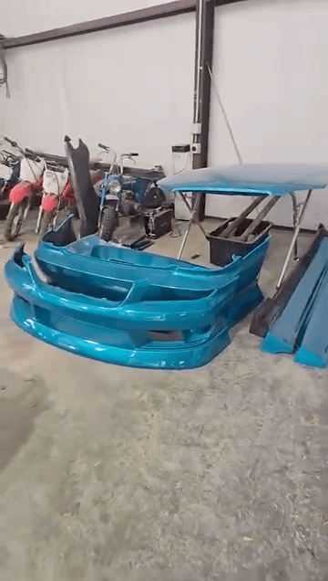 Tamco Paint Caribbean Current Pearl on Car Parts