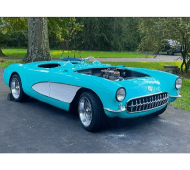 Tamco Paint Cascade Green in 1957 Chevrolet Corvette