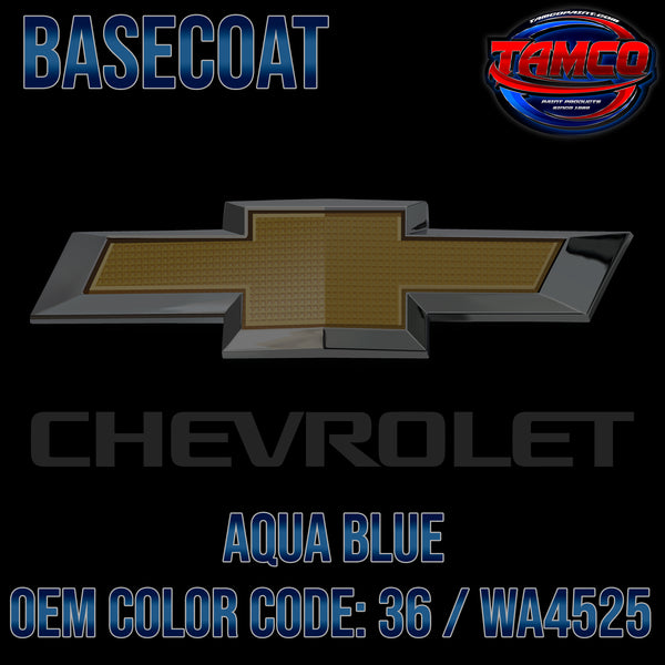 Chevrolet Aqua Blue | 36 | 1974 | OEM Basecoat