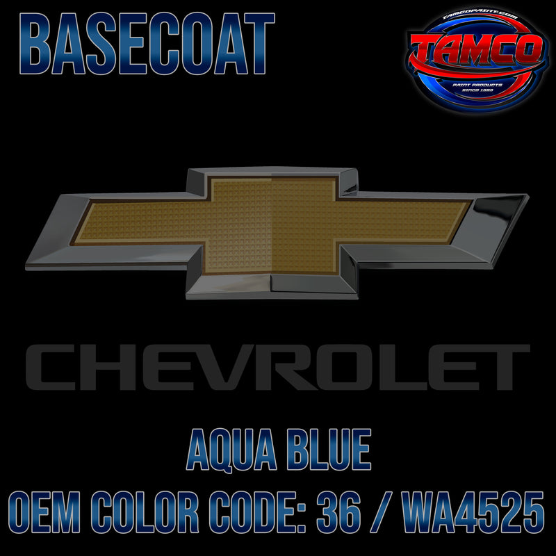 Chevrolet Aqua Blue | 36 | 1974 | OEM Basecoat