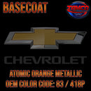 Atomic Orange Metallic OEM Basecoat