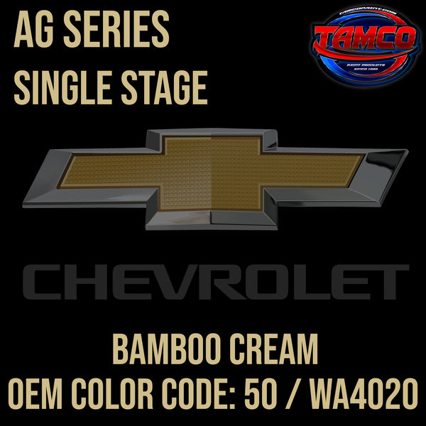 Chevrolet Bamboo Cream | 50 / WA4020 | 1970-1983 | OEM AG Series Single Stage