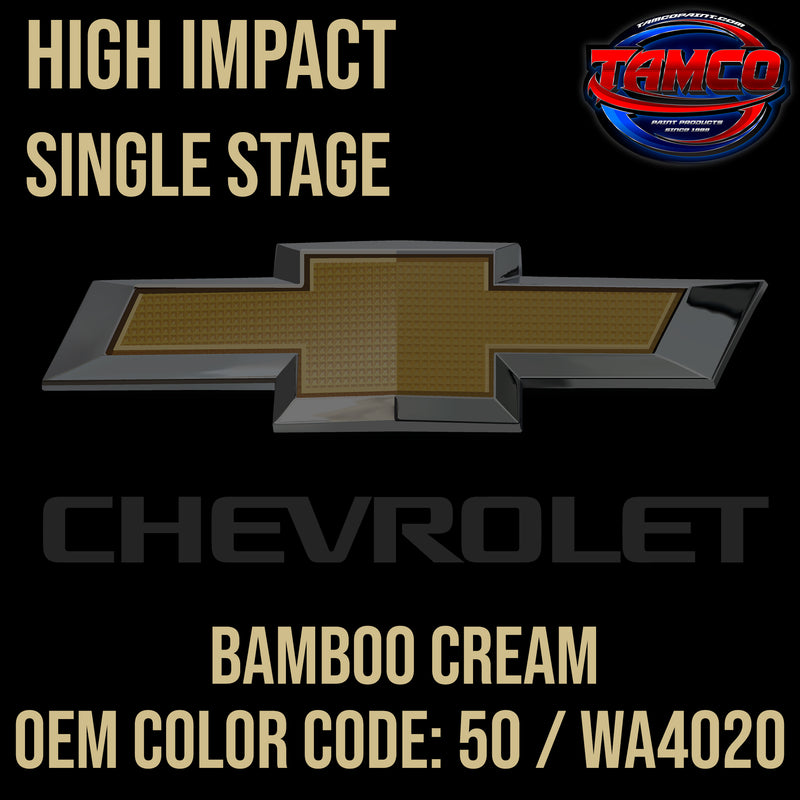 Chevrolet Bamboo Cream | 50 / WA4020 | 1970-1983 | OEM High Impact Series Single Stage