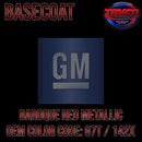 GM BAROQUE RED METALLIC  OEM BASECOAT