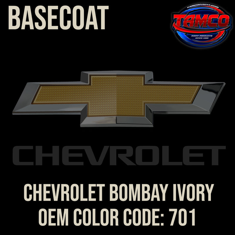 Chevrolet Bombay Ivory | 701 | 1955-1990 | OEM Basecoat