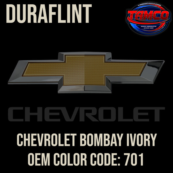 Chevrolet Bombay Ivory | 701 | 1955-1990 | OEM DuraFlint Series Single Stage
