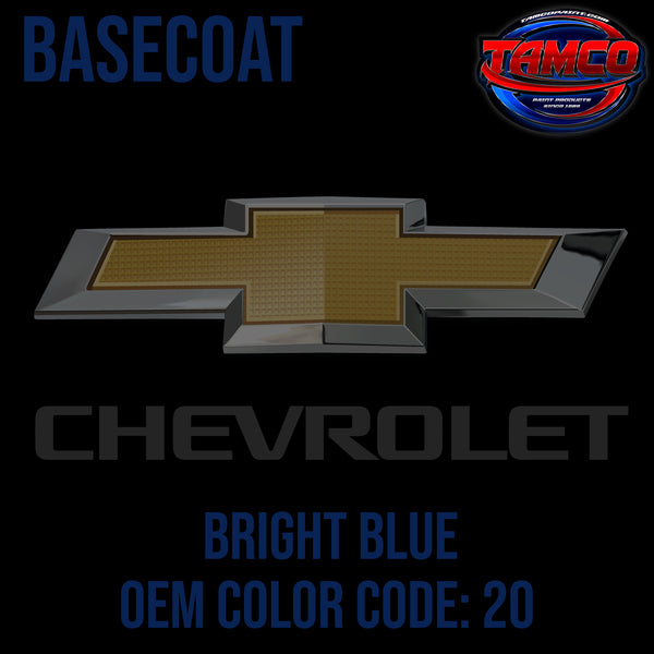 Chevrolet Bright Blue | 20 | 1981 | OEM Basecoat