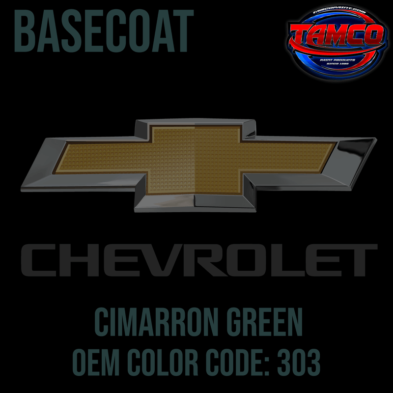 Tamco Paint Chevrolet Cimarron Green OEM Color Code: 303 Basecoat