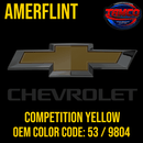 Tamco Paint Chevrolet Competition Yellow OEM Color Code: 53 / 9804 Amerflint