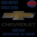 Tamco Paint Chevrolet Dark Blue OEM COLOR CODE: 28 / WA8264 High Impact Single Stage