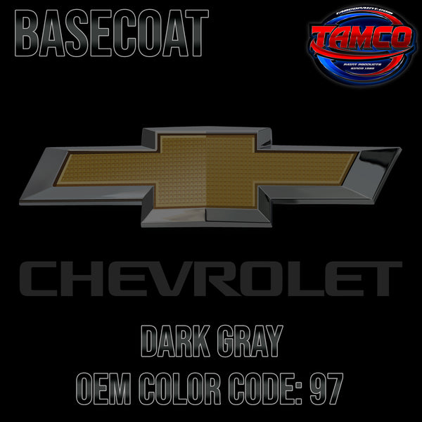 Chevrolet Dark Gray | 97 | 1991-1993 | OEM Basecoat