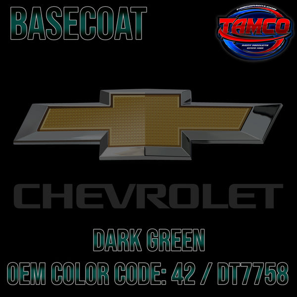 Chevrolet Dark Green | 42 / DT7758 | 1973-1983 | OEM Basecoat