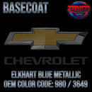 Chevrolet Elkhart Blue Metallic Basecoat