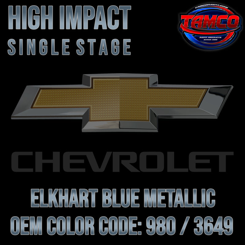 Chevrolet Elkhart Blue Metallic | 980 / 3649 | 1967 | OEM High Impact Single Stage