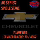 Tamco Paint Chevrolet Flame Red OEM Color Code: 70 / 4667 AG SS