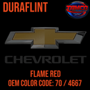Tamco Paint Chevrolet Flame Red OEM Color Code: 70 / 4667 Duraflint