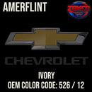 Chevrolet Ivory Code 526 / 12 OEM Amerflint