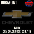 Chevrolet Ivory Code 526 / 12 OEM Duraflint