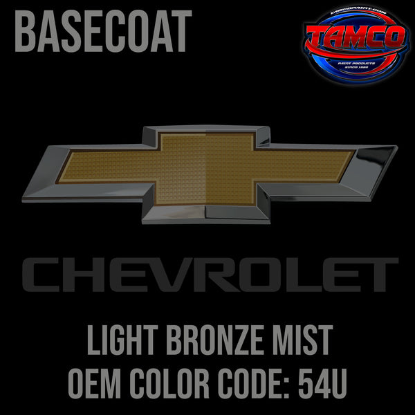 Chevrolet Light Bronze Mist | 54U | 2002-2005 | OEM Basecoat