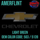 Tamco Paint Chevrolet Light Green Code 503 / 5139 OEM Amerflint II Series Single Stage