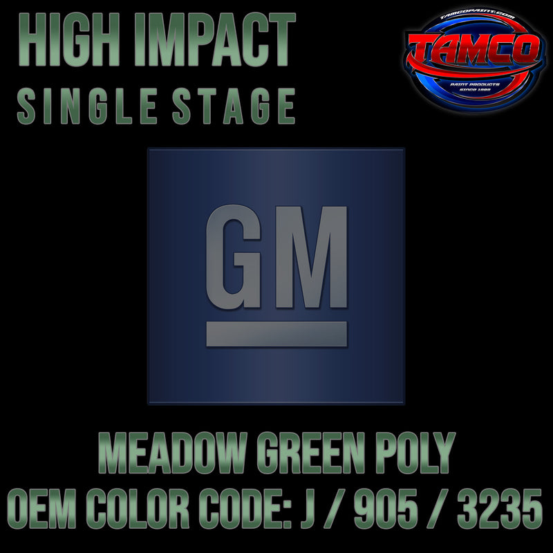 GM Meadow Green Poly | J / 905 / 3235 | 1964 | OEM High Impact Single Stage