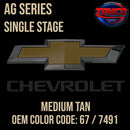 Tamco Paint Chevrolet Medium Tan OEM Color Code: 67 / 7491 AG SS