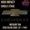 Tamco Paint Chevrolet Medium Tan OEM Color Code: 67 / 7491 High Impact SS