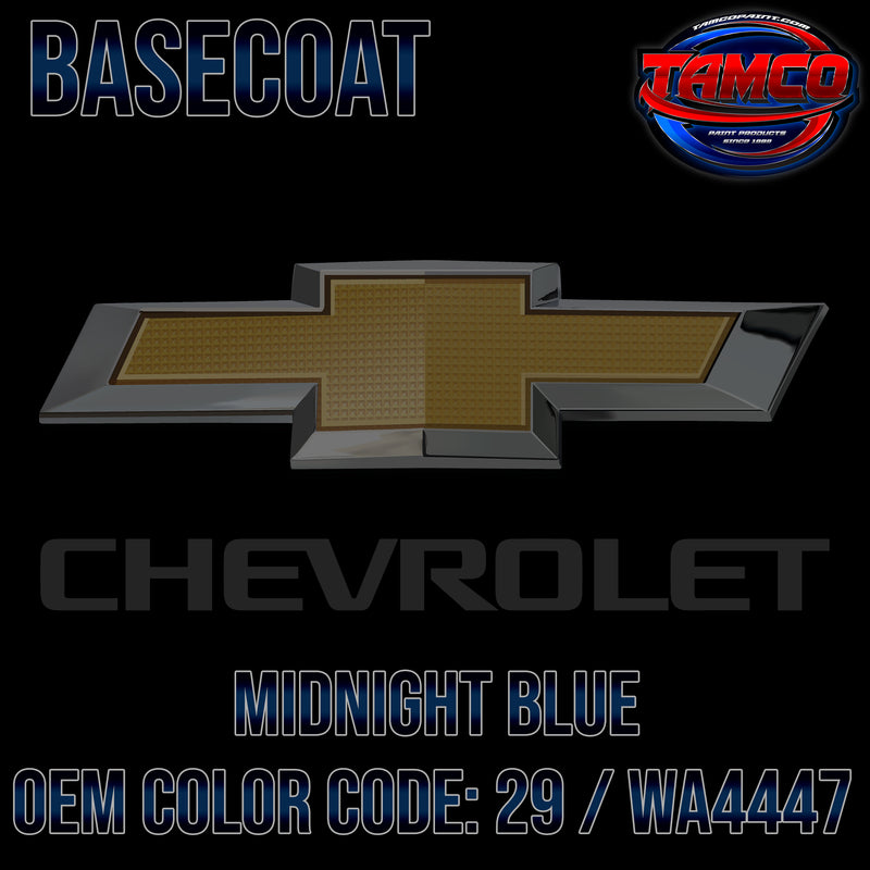 Chevrolet Midnight Blue | 29 / WA4447 | 1973-1974 | OEM Basecoat