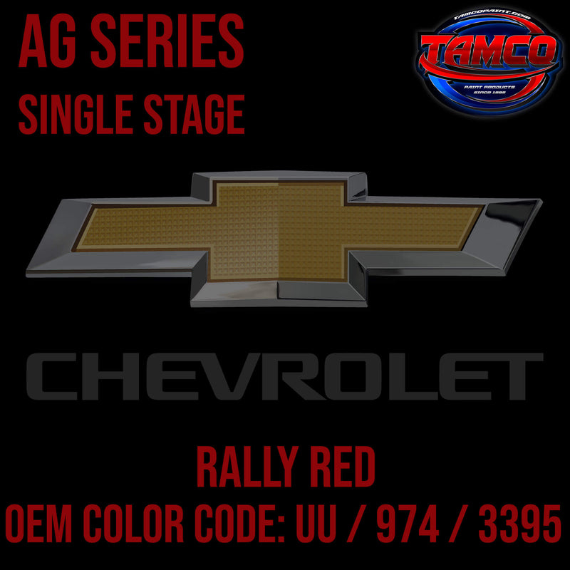 Chevrolet Rally Red | UU / 974 / 3395 | 1965-1968 | OEM AG Series Single Stage