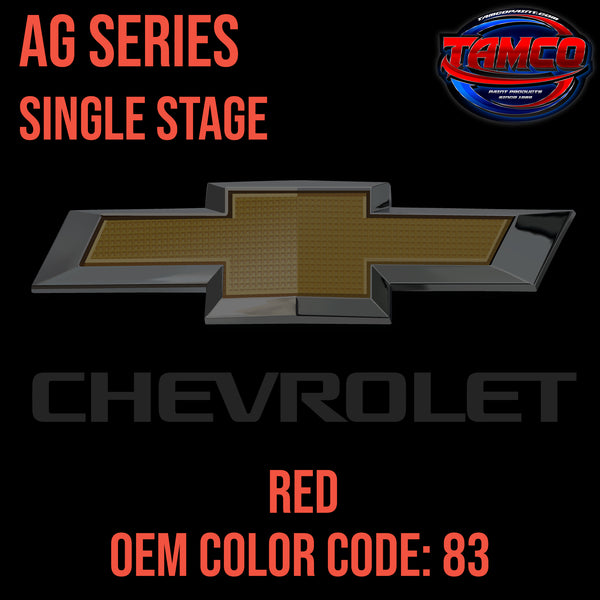 Chevrolet Red | 83 | 1980 | OEM AG Series Single Stage