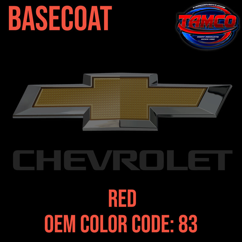 Chevrolet Red | 83 | 1980 | OEM Basecoat