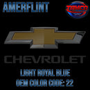 Chevrolet Light Royal Blue OEM Amerflint II Series Single Stage
