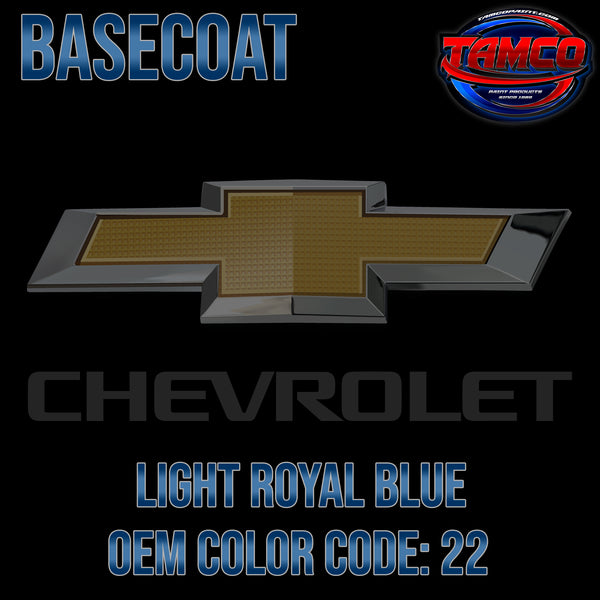 Chevrolet Light Royal Blue | 22 | 1983-1985 | OEM Basecoat