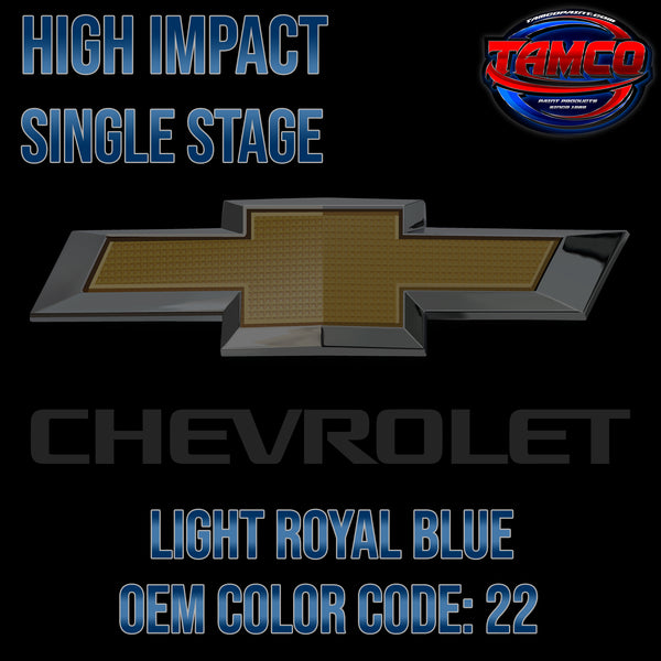 Chevrolet Light Royal Blue | 22 | 1983-1985 | OEM High Impact Series Single Stage
