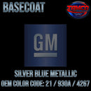 GM Silver Blue Metallic | 21 / 930A / 4267 | 1958 & 1972-1975 | OEM Basecoat