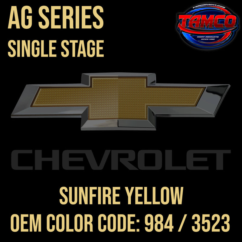 CHEVROLET SUNFIRE YELLOW AG SERIES