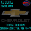 Tamco Paint Chevrolet Tropical Turquoise Code 749 / 799 / 5677 OEM AG Series Single Stage