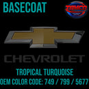 Tamco Paint Chevrolet Tropical Turquoise Code 749 / 799 / 5677 OEM Basecoat