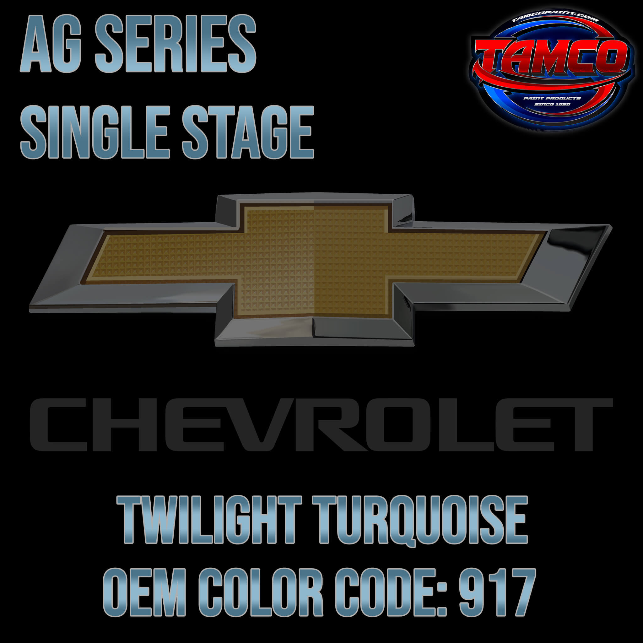 Chevrolet Twilight Turquoise | 917 | 1962 | OEM AG Series Single Stage