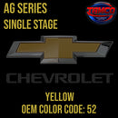Chevrolet Yellow | 52 | 1977 | OEM AG Series Single Stage