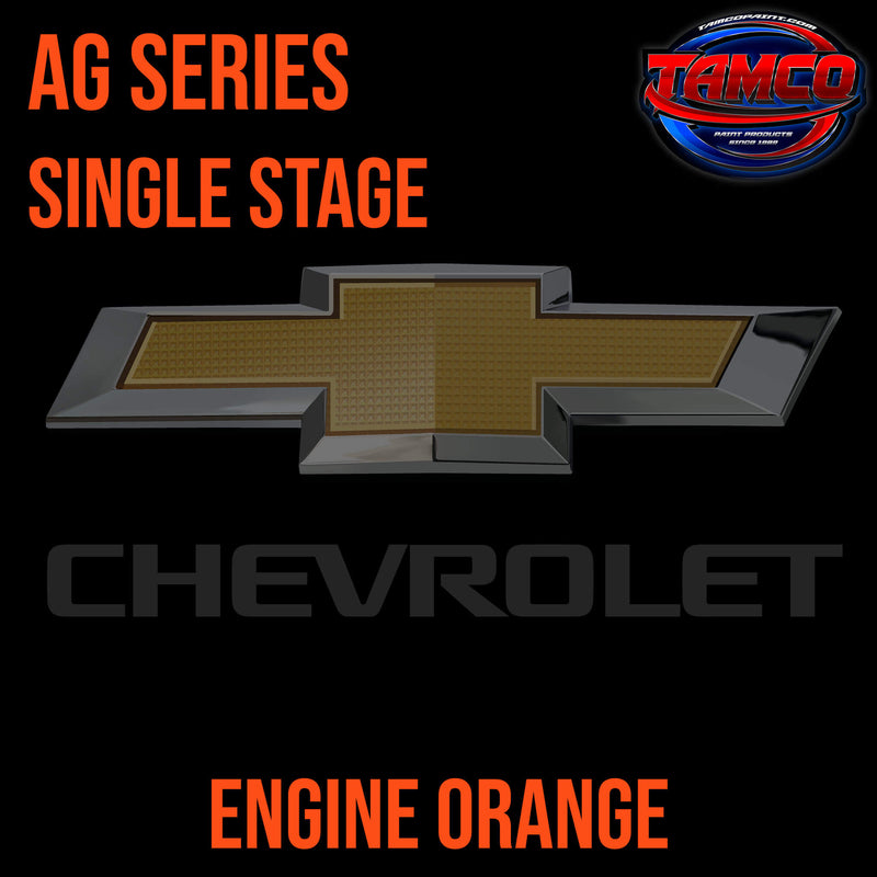 Chevrolet Engine Orange