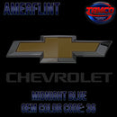 Chevrolet Midnight Blue Code 36 Amerflint