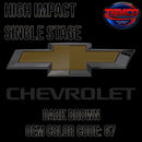 Chevrolet Dark Brown Code 67 OEM High Impact Single Stage 