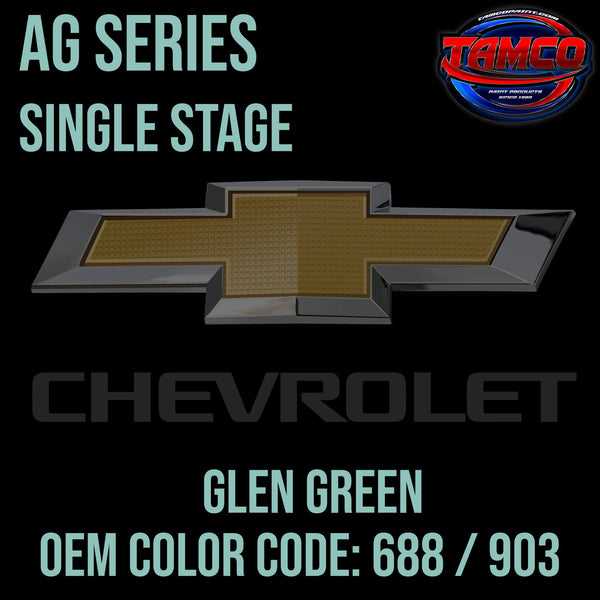 Tamco Paint Chevrolet Glen Green Code 688 / 903 OEM AG Series Single Stage